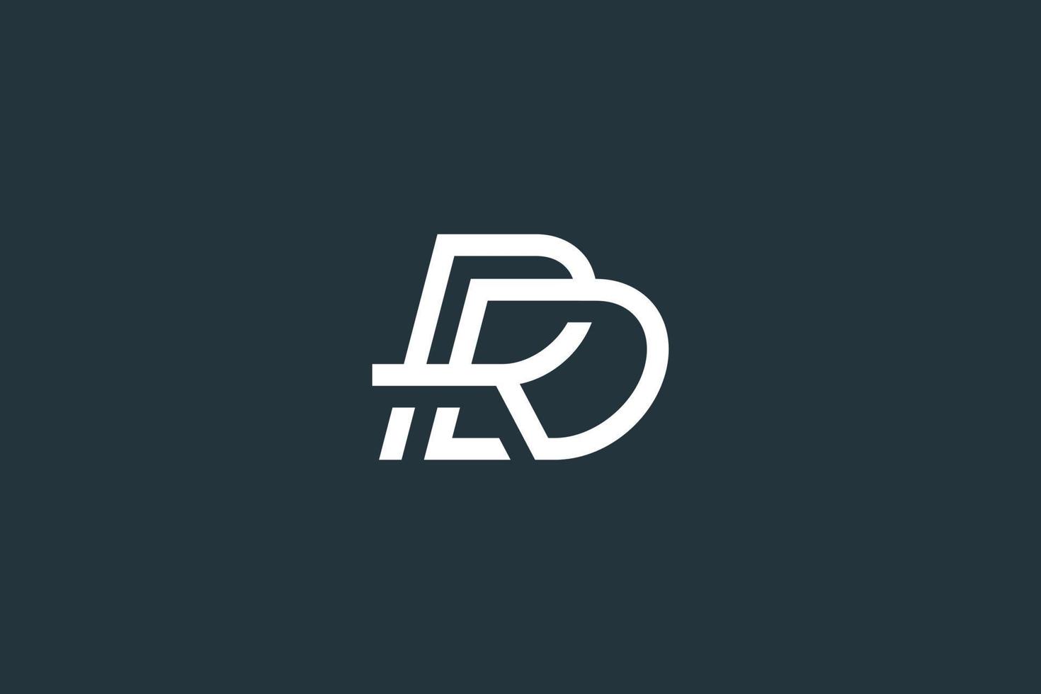 Minimal Initial Letter RD Logo Design Vector Template