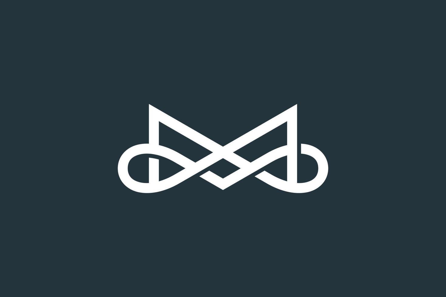 M Infinite Logo Design Vector Template
