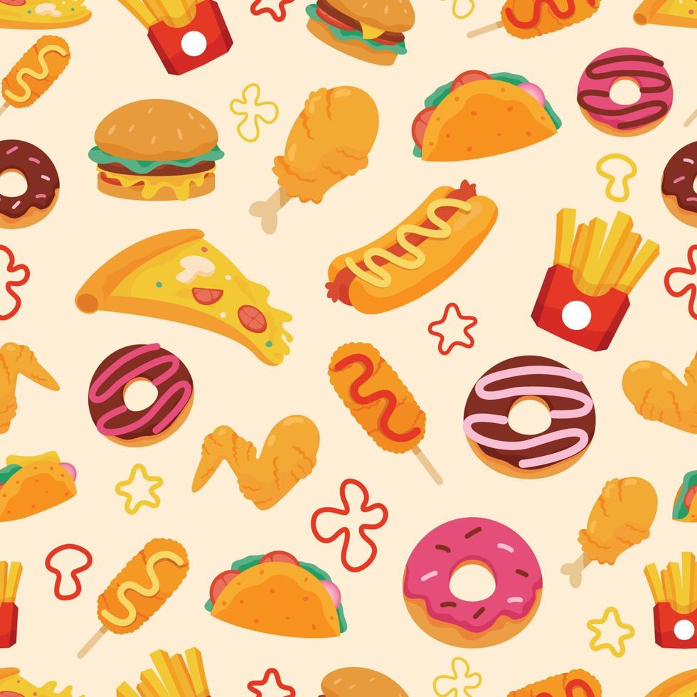 Delicious Junk Food vector