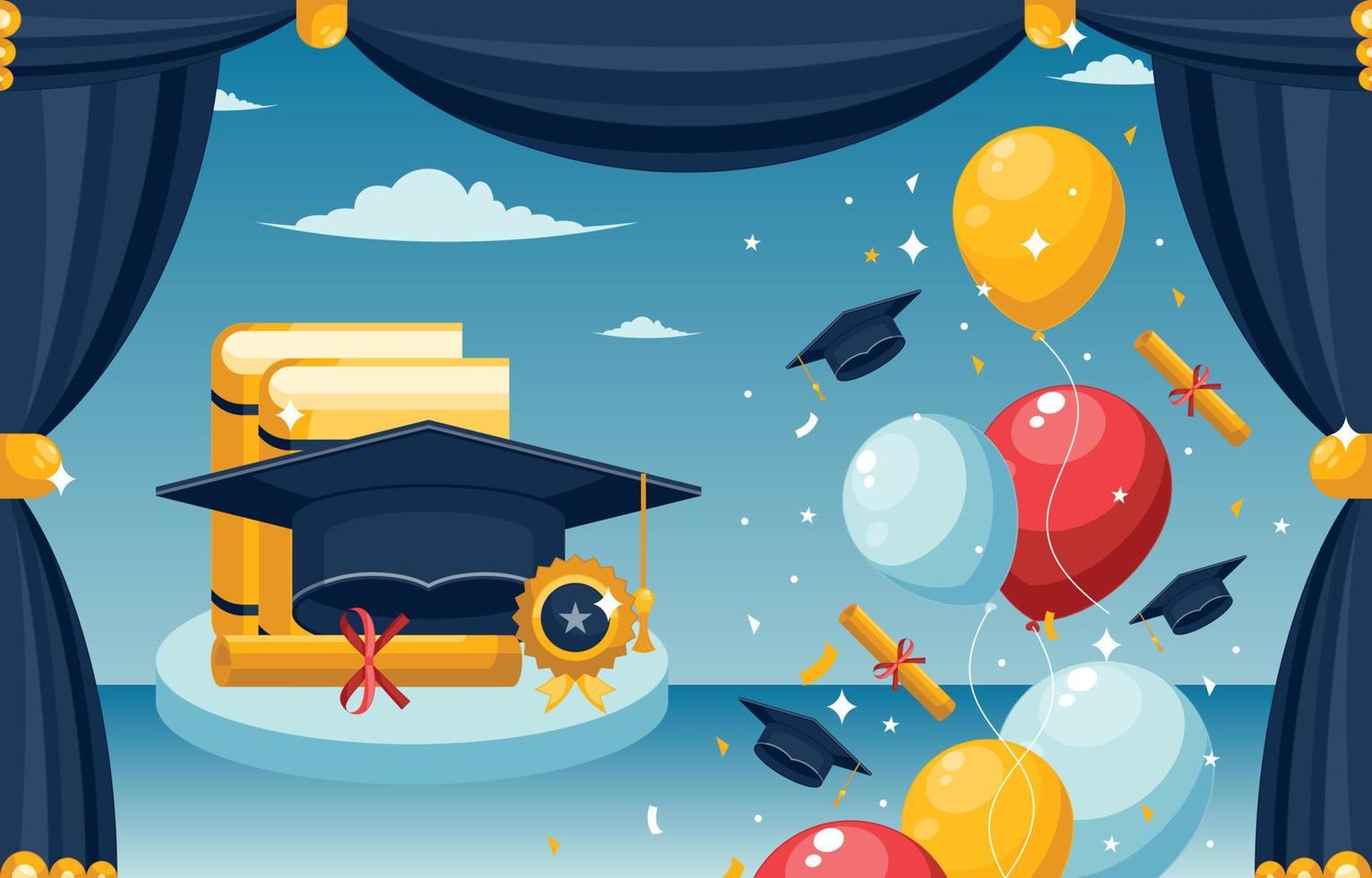 Happy Graduation Background vector