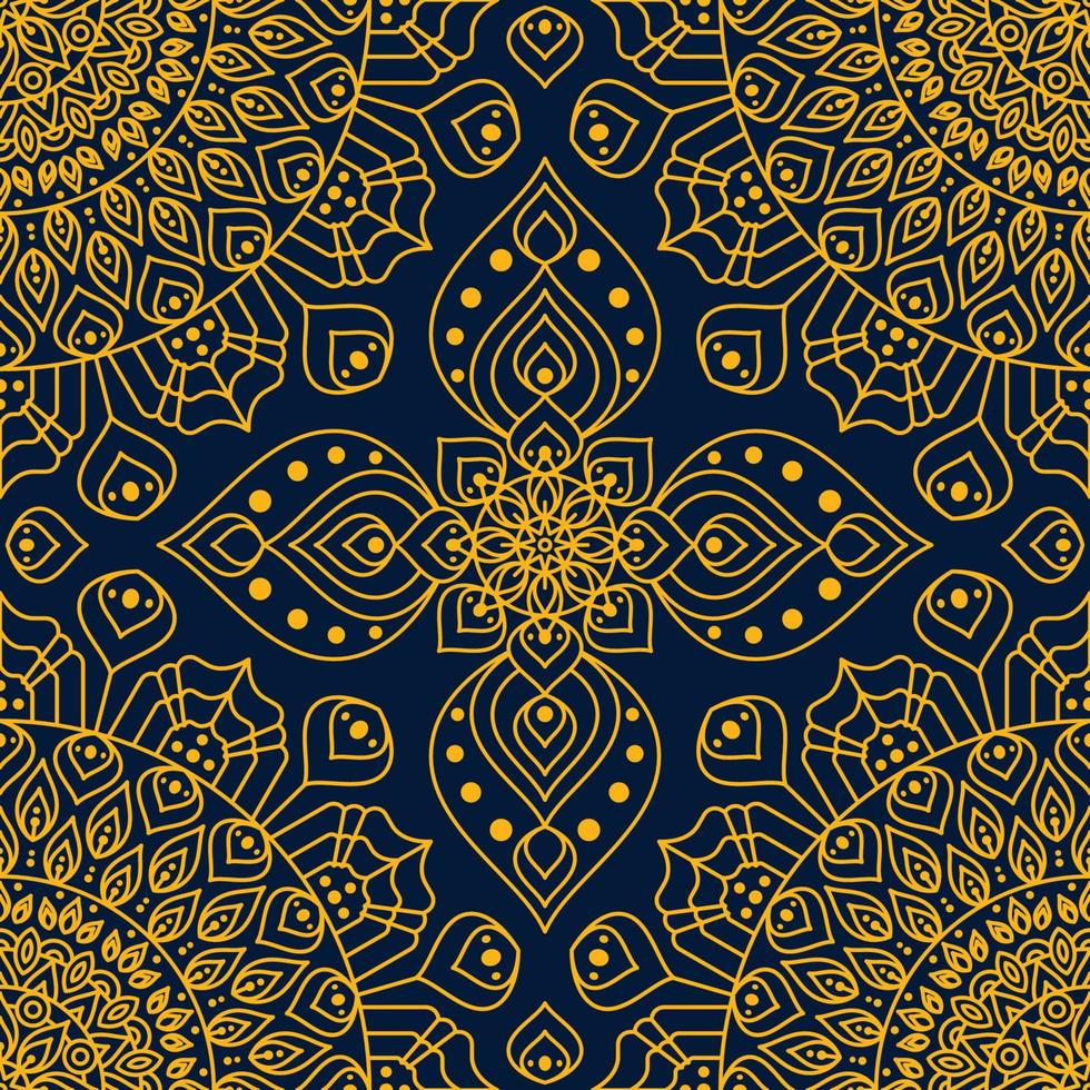Seamless Mandala Background vector