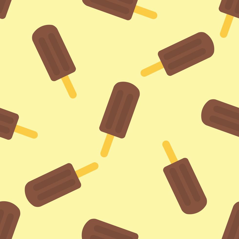 Seamless pattern of ice cream. Ice cream with fruit juice. Popsicle on a stick vector
