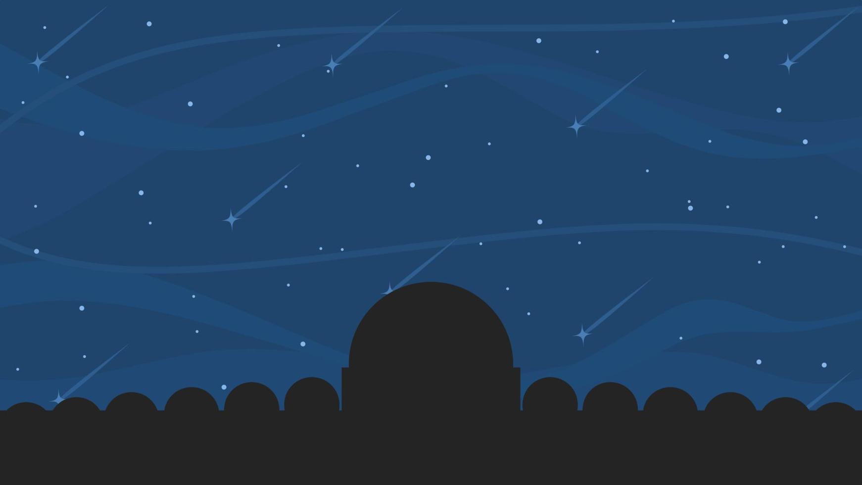 night background with many domes vector