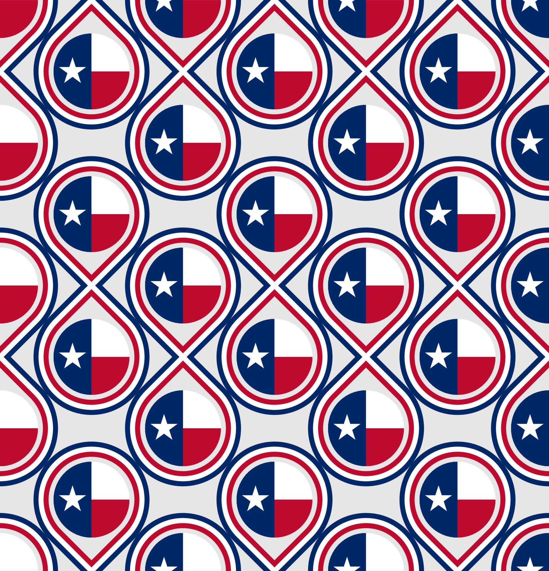 seamless pattern of texas flag. vector illustration 7403274 Vector Art