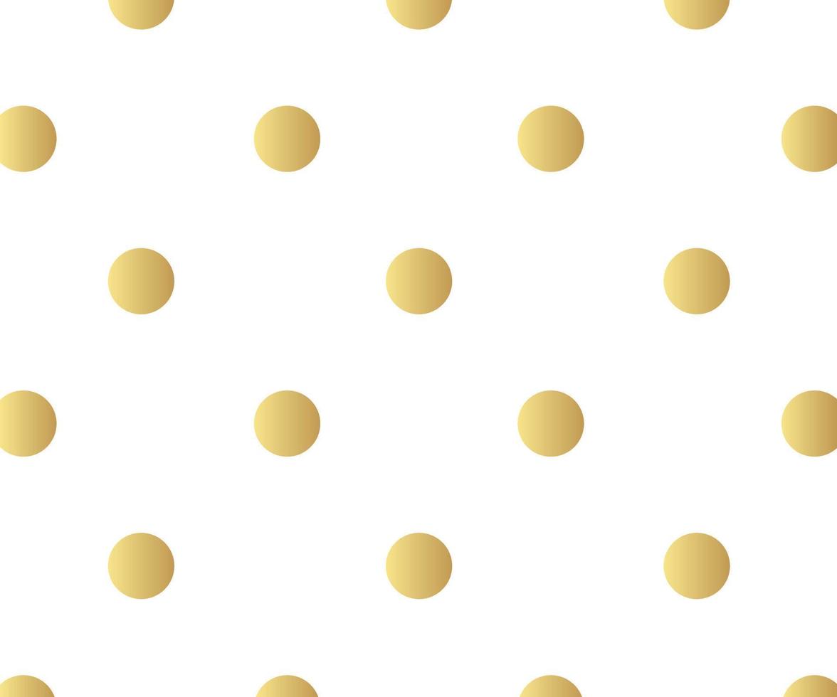 Gold polka dots pattern, colorful holiday background - vector abstract background