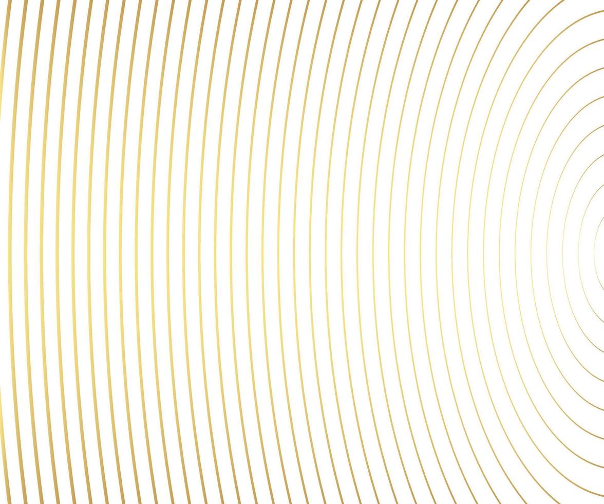 Gold luxurious circle pattern with golden wave lines over. Abstract background, vector illustration