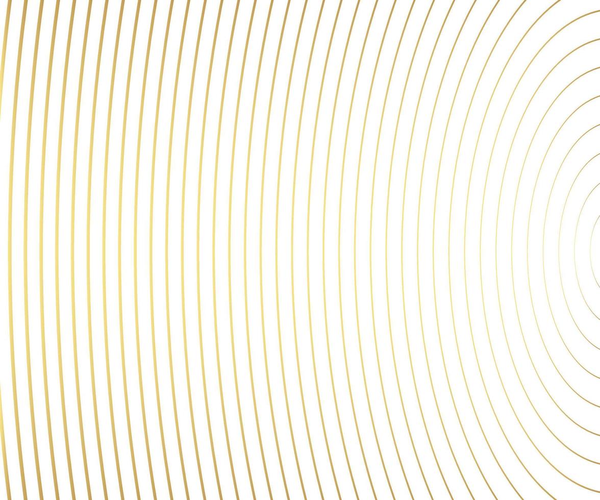 Gold luxurious circle pattern with golden wave lines over. Abstract background, vector illustration