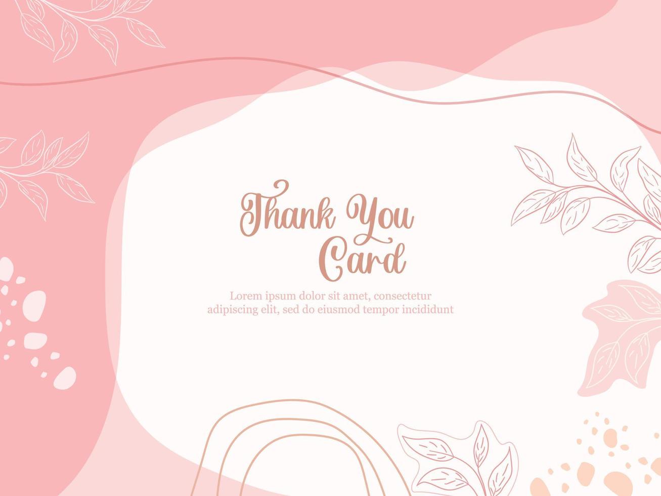 tarjeta de agradecimiento con diseño de plantilla de estilo memphis vector