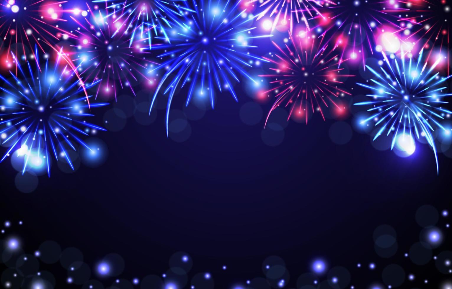 Colorful Firework Background vector