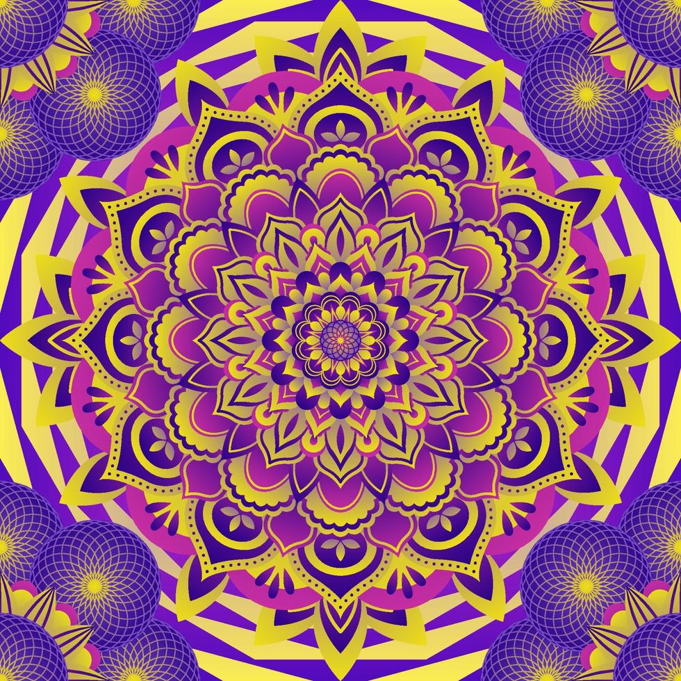 Abstract Kaleidoscope Mandala Background vector