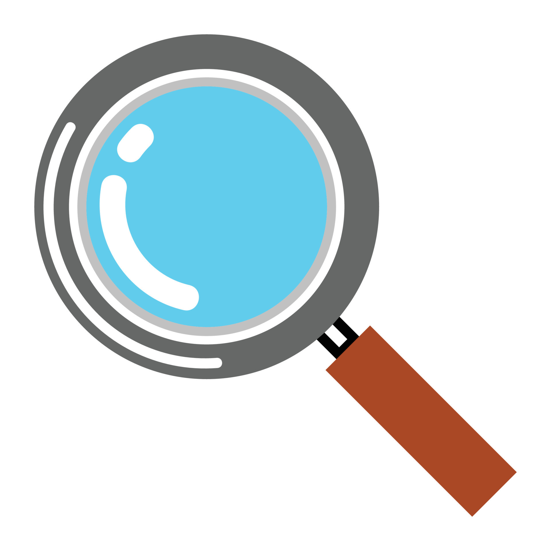 lens search icon isolated search lens, magnifying lens illustration