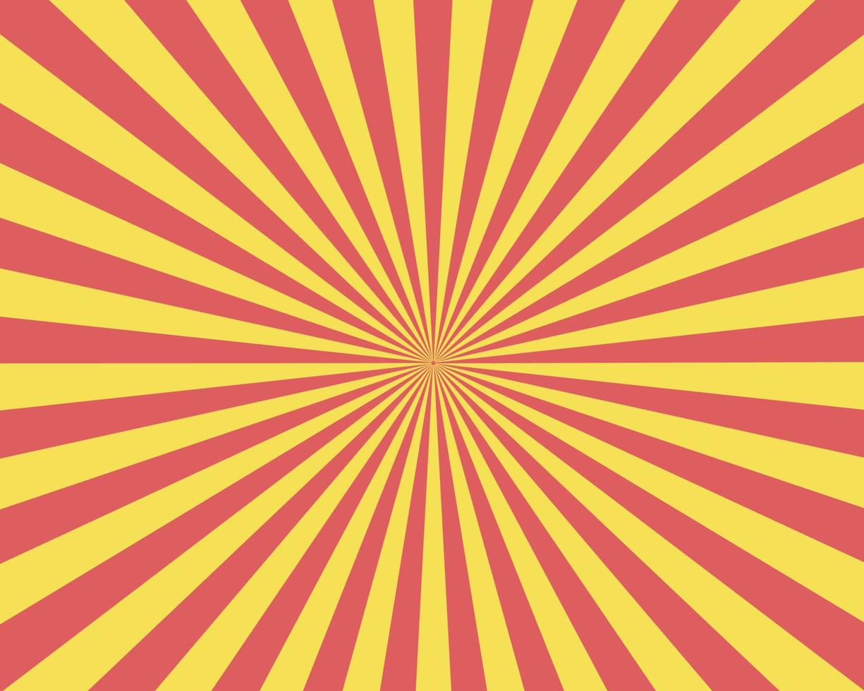 fondo amarillo y rojo brillante starburst, textura abstracta, ilustración vectorial. vector