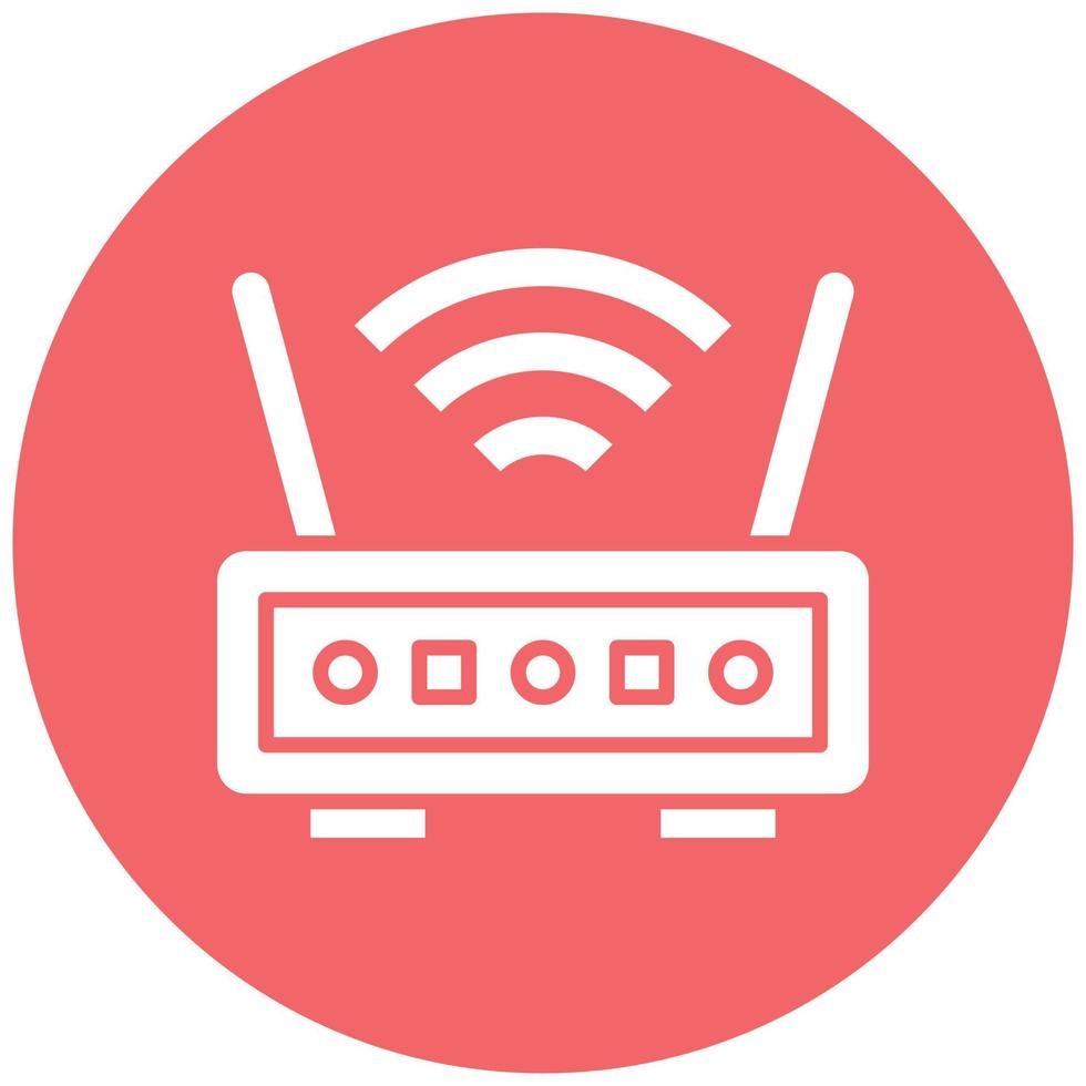 Wireless Router Icon Style vector