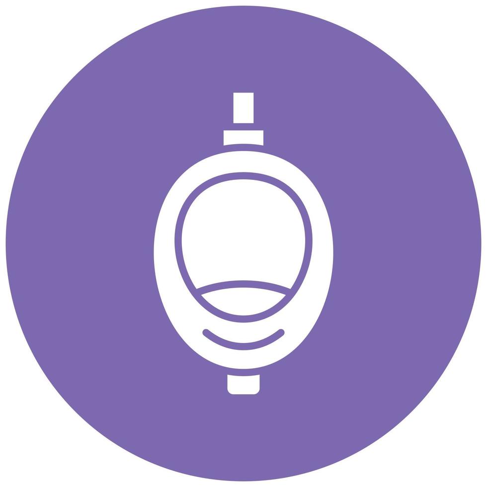Urinal Toilet Icon Style vector