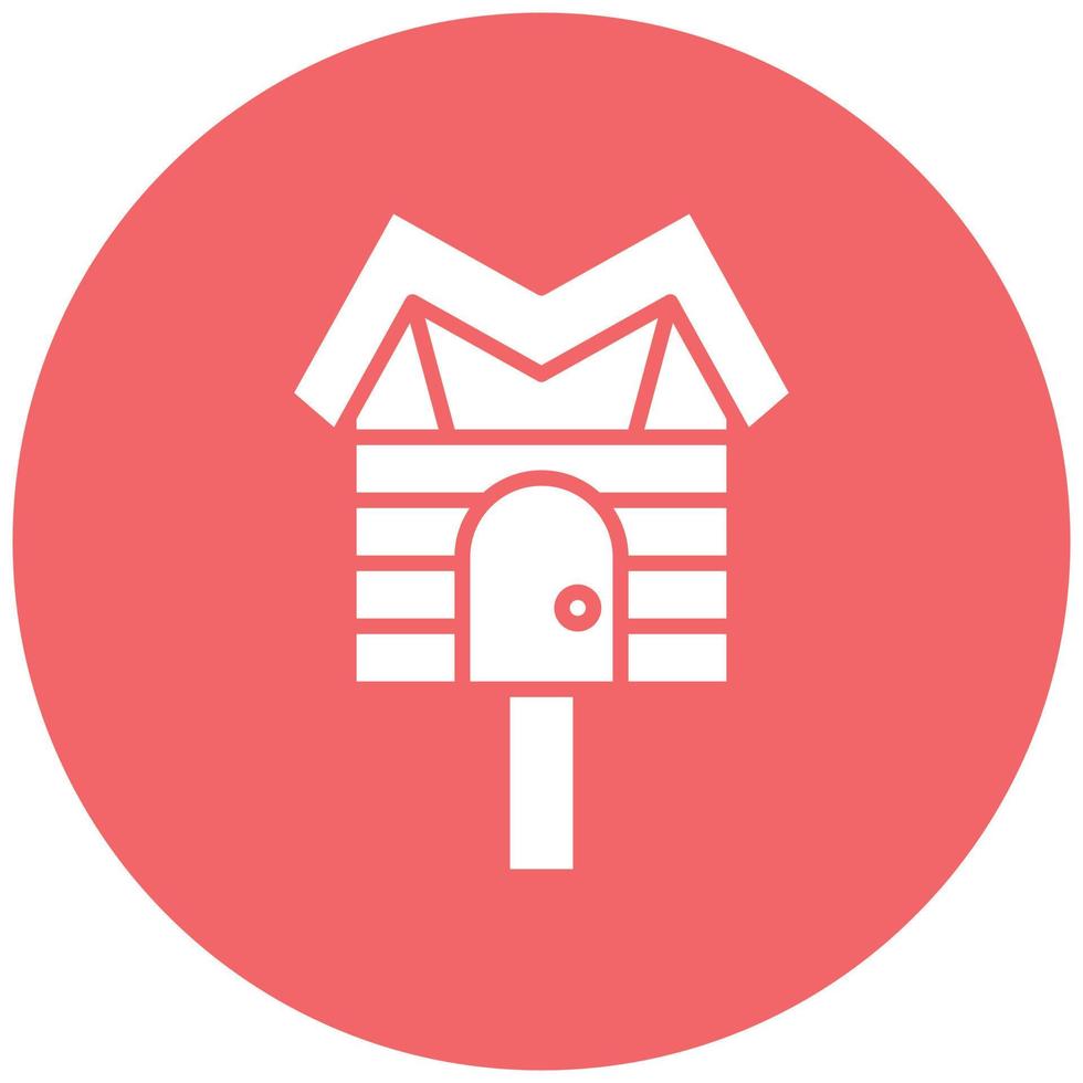 Bird House Icon Style vector