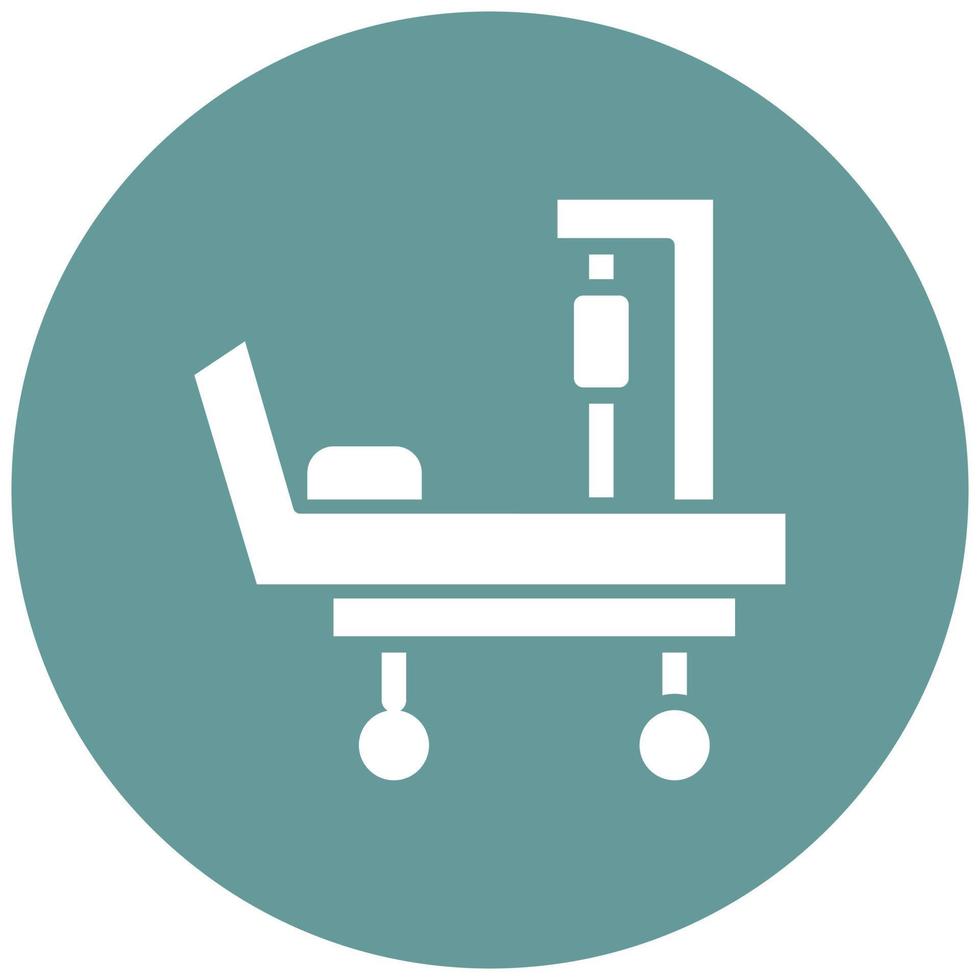 Hospital Bed Icon Style vector