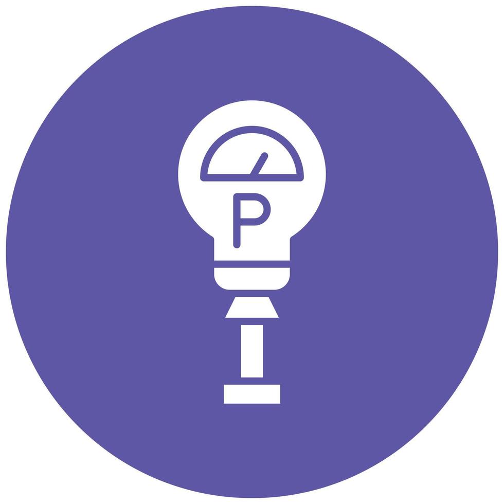 Parking Meter Icon Style vector