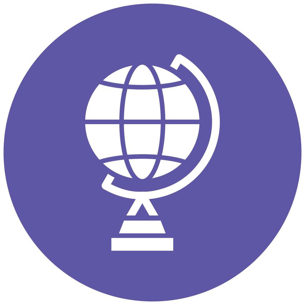 Globe Stand Icon Style vector