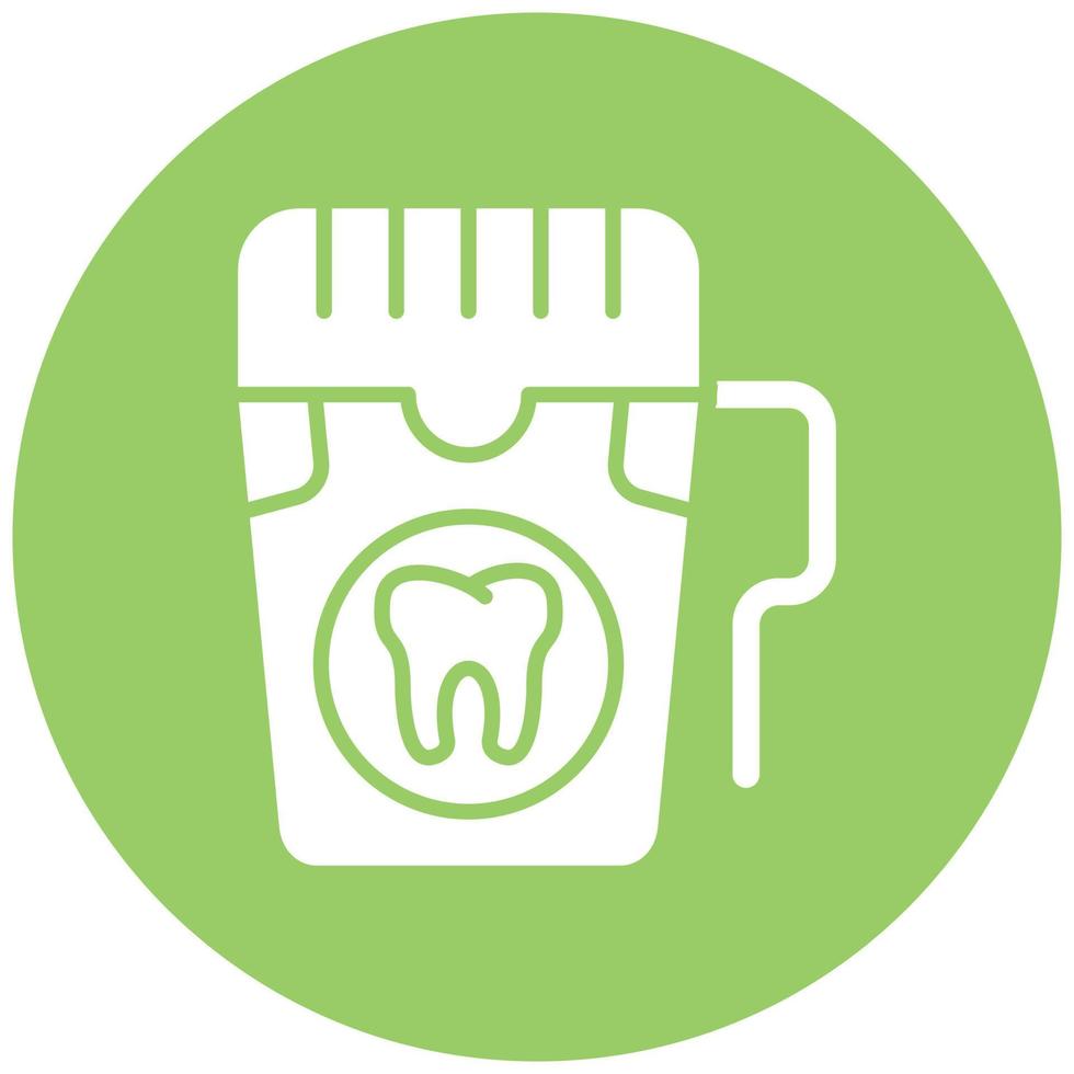 Dental Floss Icon Style vector