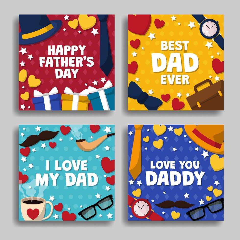 Father's Day Card 7404403 Vector Art at Vecteezy