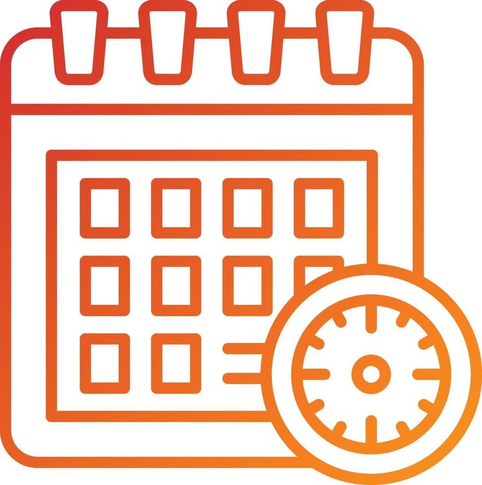 Deadline Icon Style vector