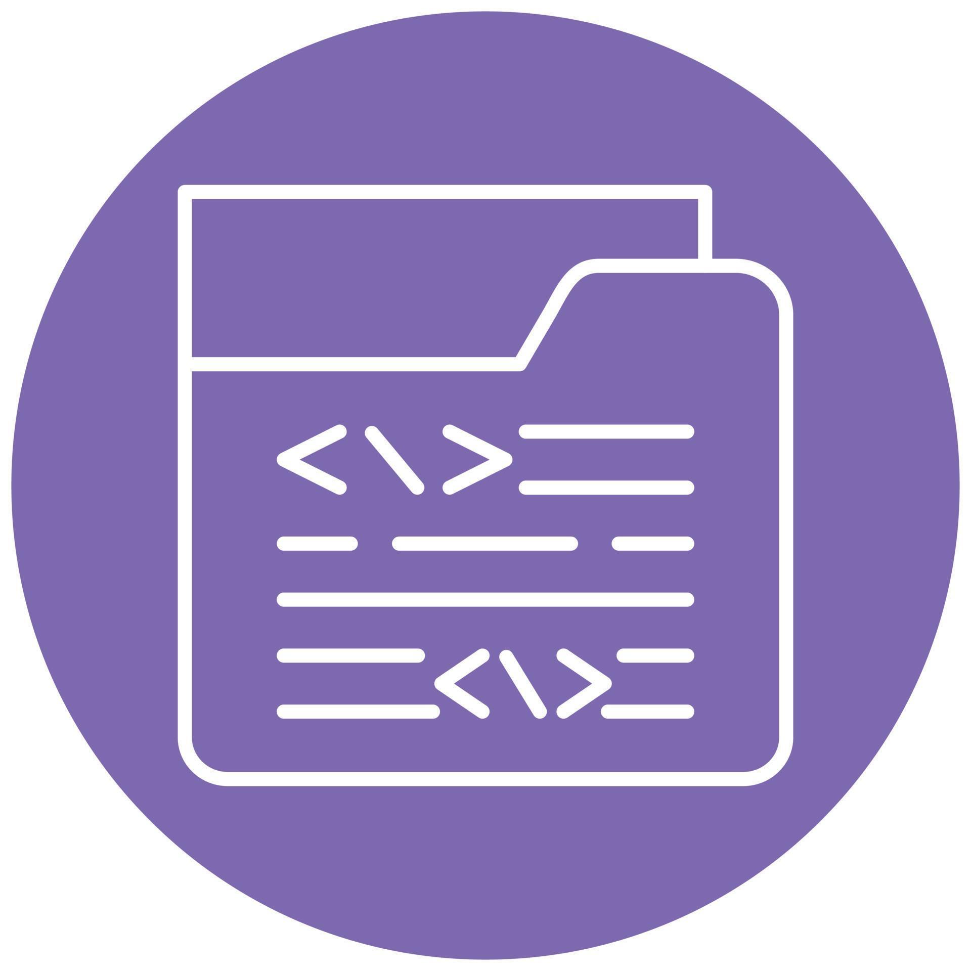Coding Folder Icon Style 7404448 Vector Art at Vecteezy