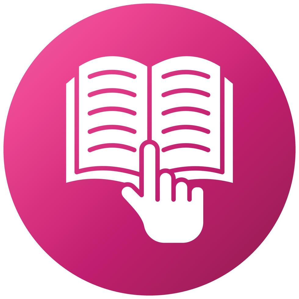 Study Hand Icon Style vector