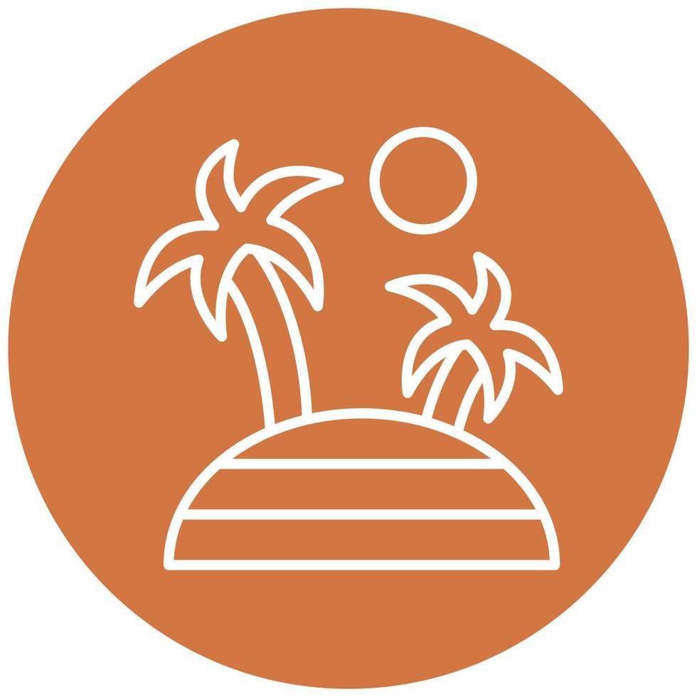 Island Icon Style vector