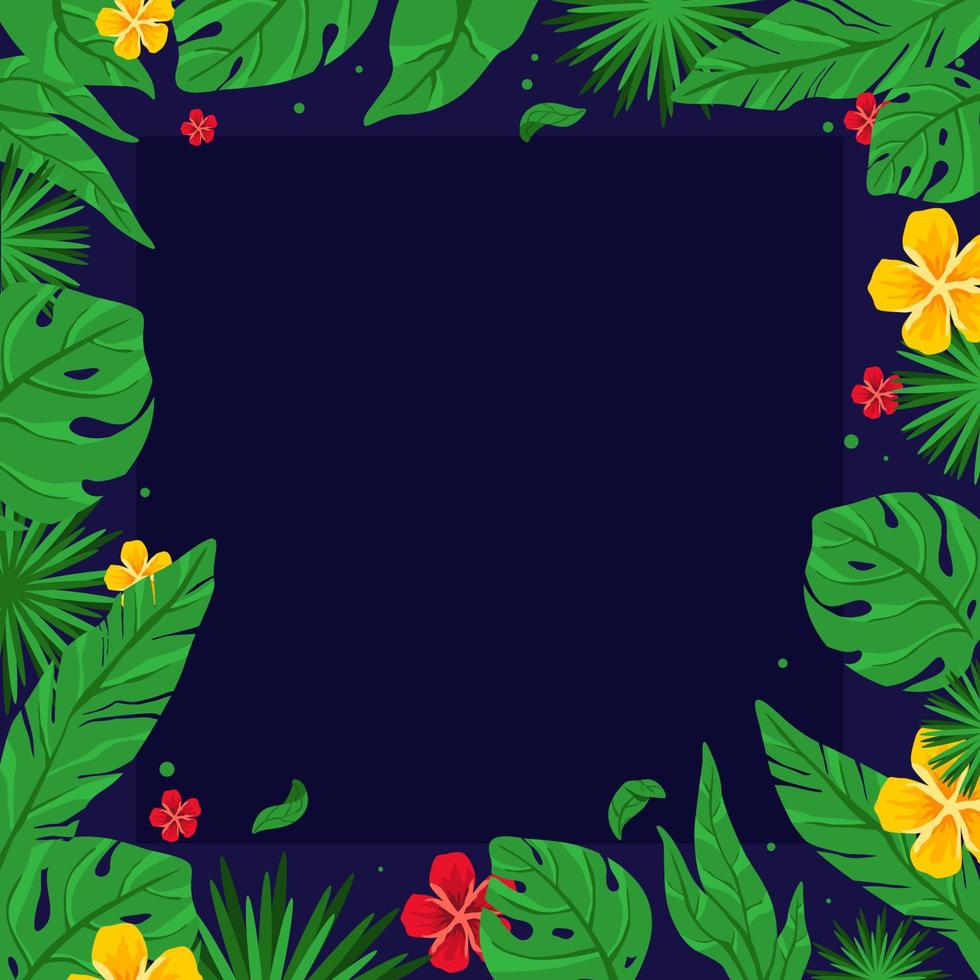 banner de venta floral de verano vector