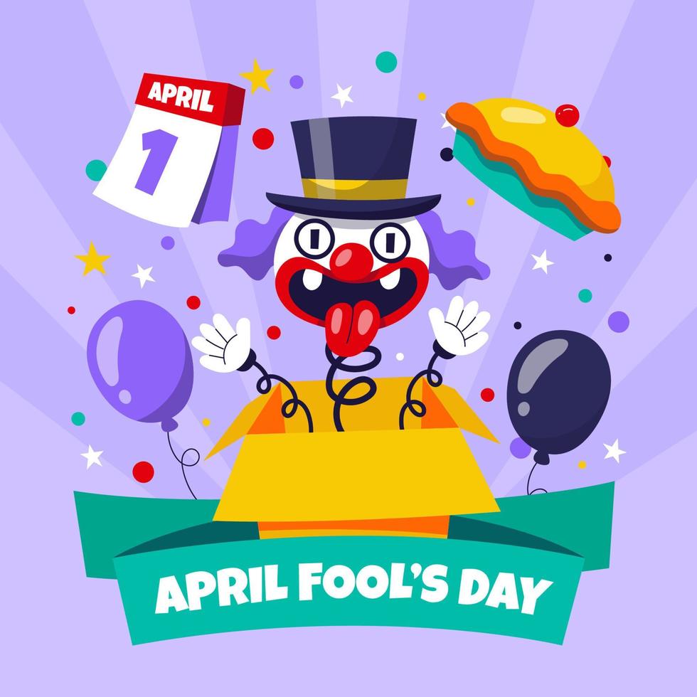 April Fools' Day Concept vector