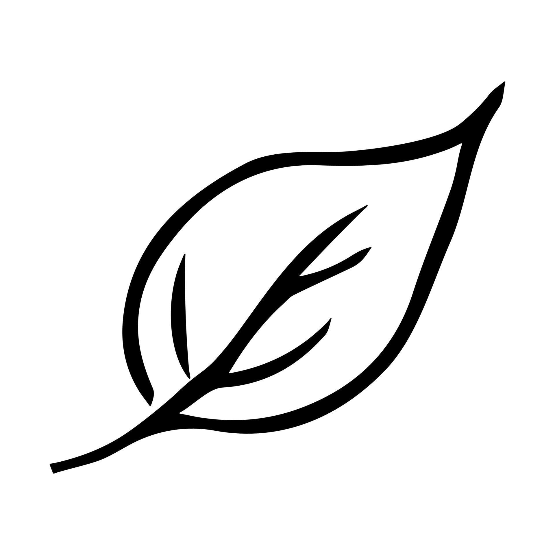List 30+ Images simple leaf clip art black and white Full HD, 2k, 4k