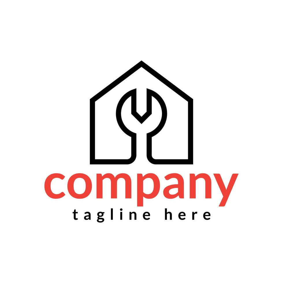 home repair logo design vector