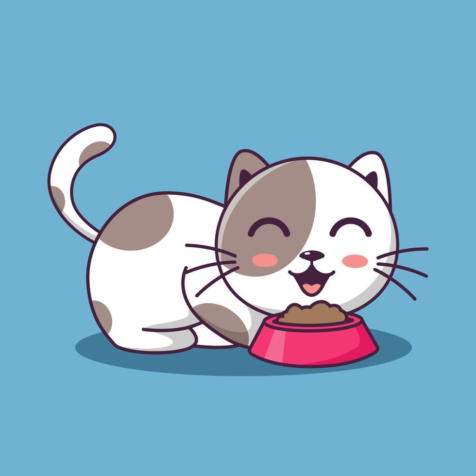 Cute cat clipart, Cute cat cartoon eating, Animals Pets, Cat kitten, Kitten Clipart, Pets Clipart vector
