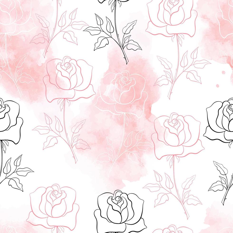 Floral Seamless Pattern. vector