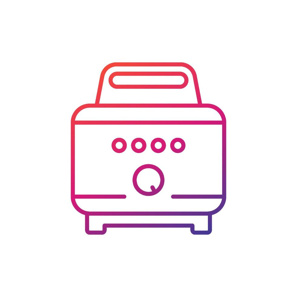 air fryer line icon, vector