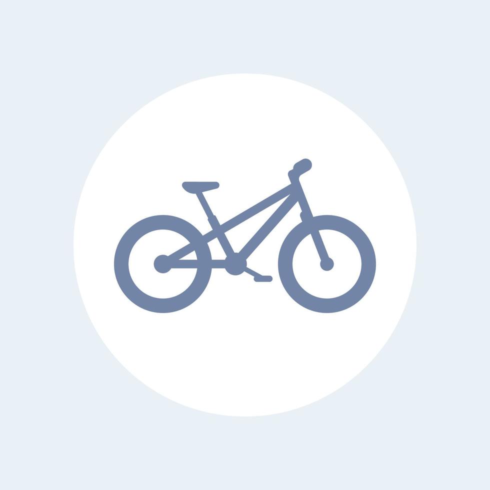 Fat bike isolated icon, fat bike pictogram, vector illustration