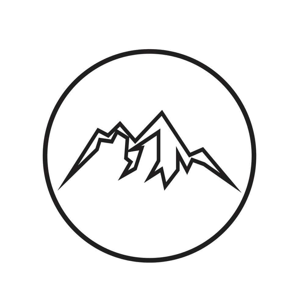 Mountain icon Logo design vector