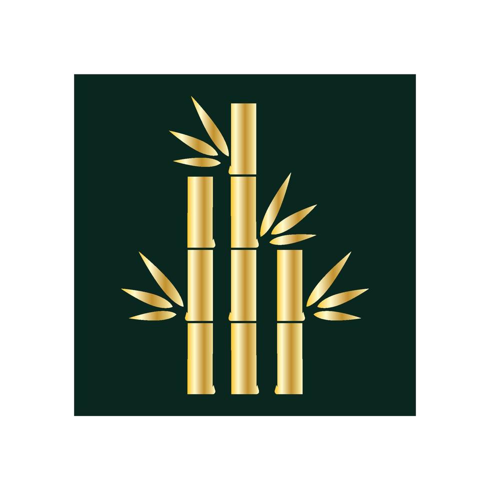 icono de vector de plantilla de logotipo de bambú