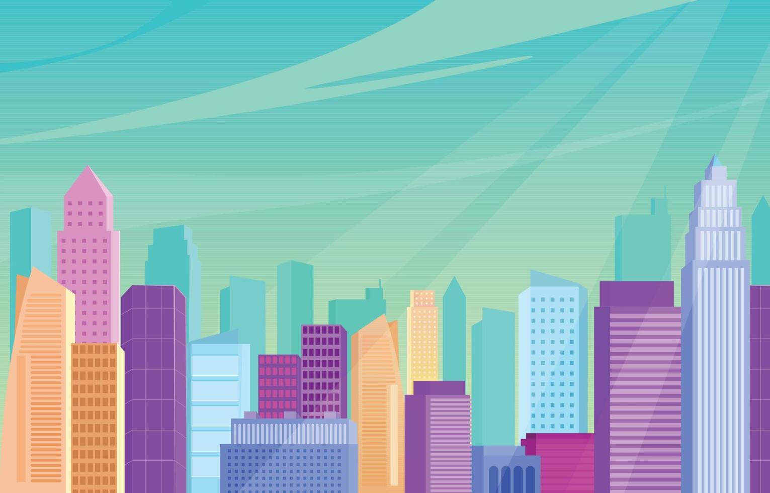 Sky Scrapers Background vector