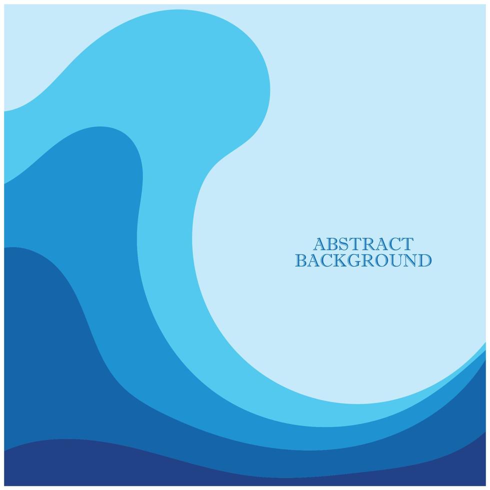 Abstract Water wave design background vector