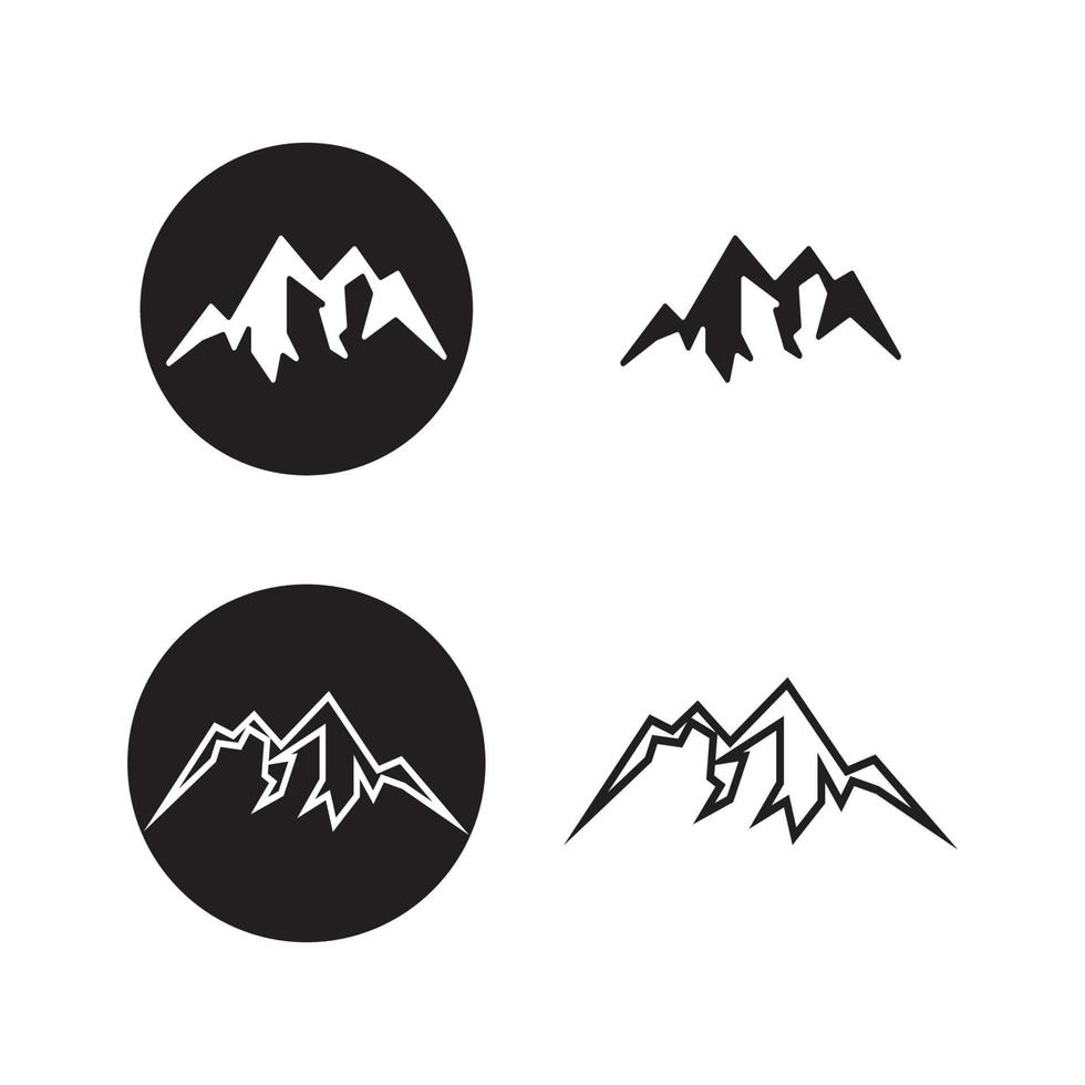 Mountain icon Logo design vector