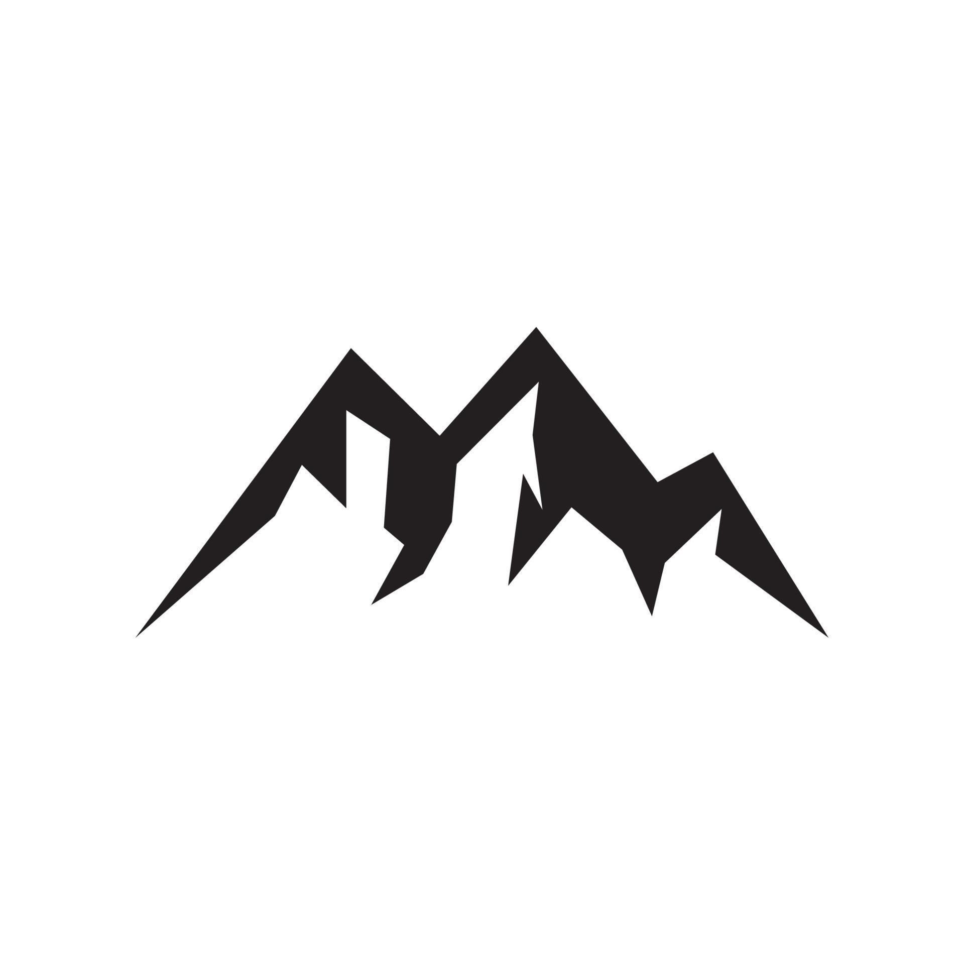 Mountain icon Logo design vector 7405773 Vector Art at Vecteezy