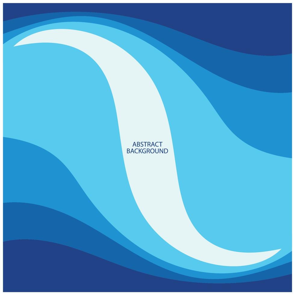 Abstract Water wave design background vector