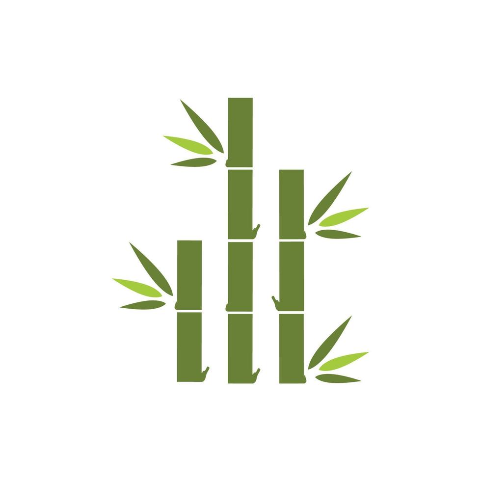 icono de vector de plantilla de logotipo de bambú