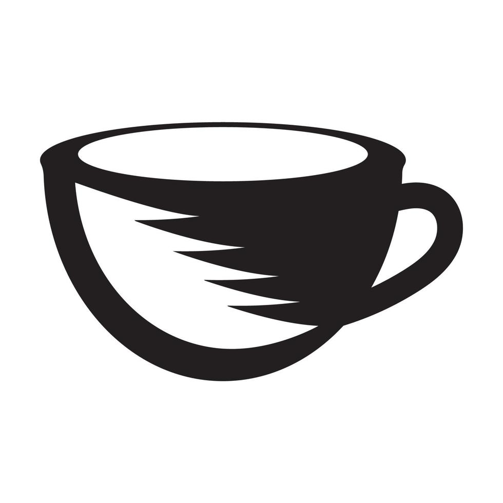 plantilla de logotipo de taza de café vector