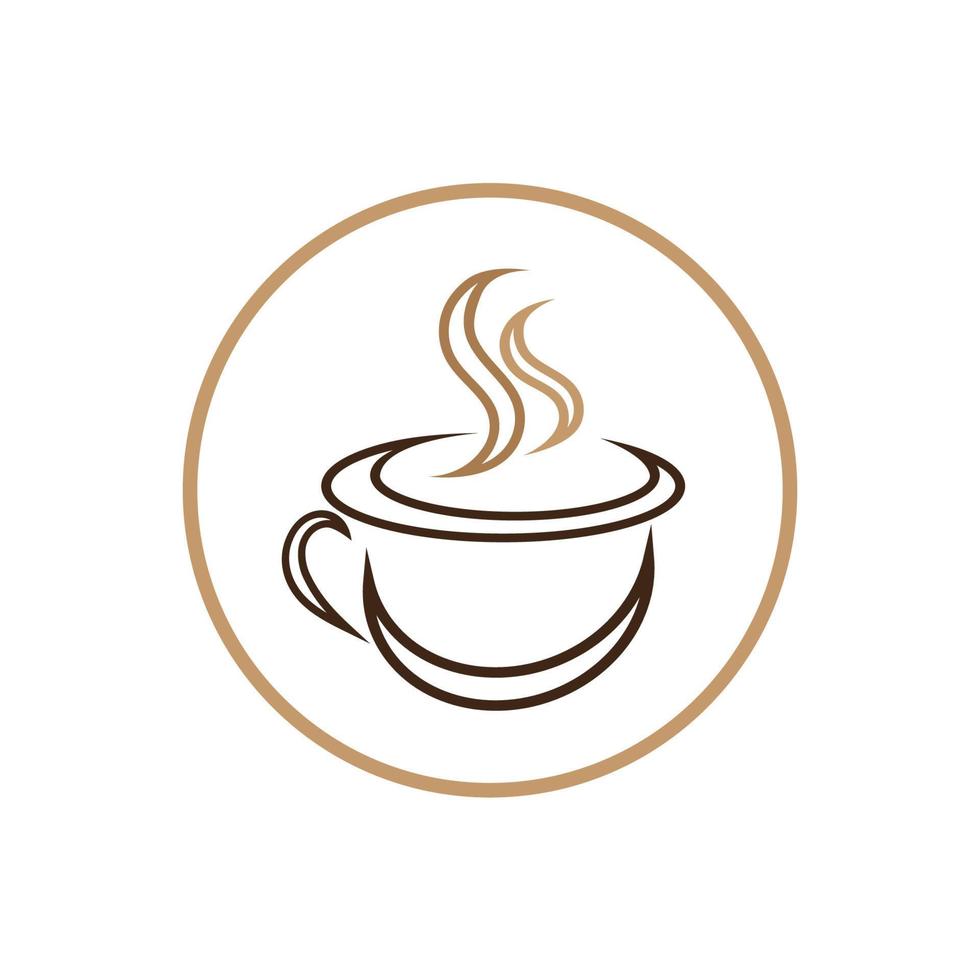 Coffee cup Logo Template vector