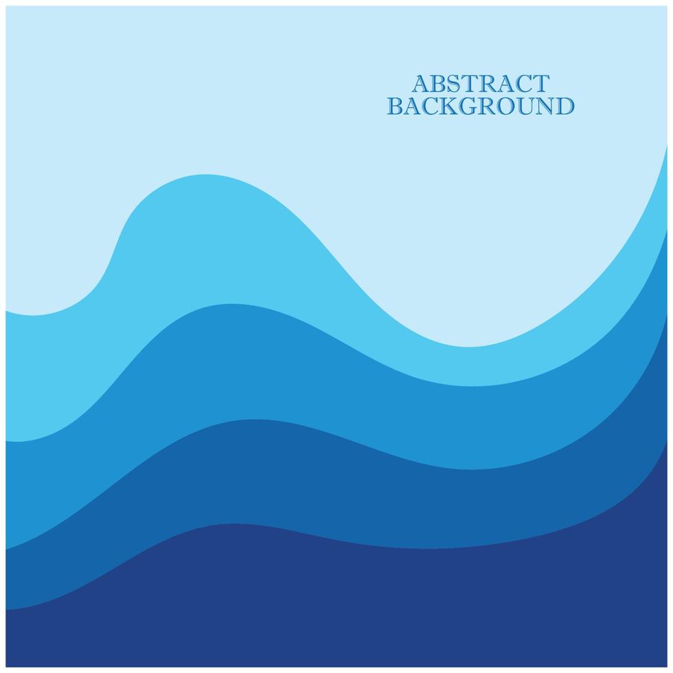 Abstract Water wave design background vector