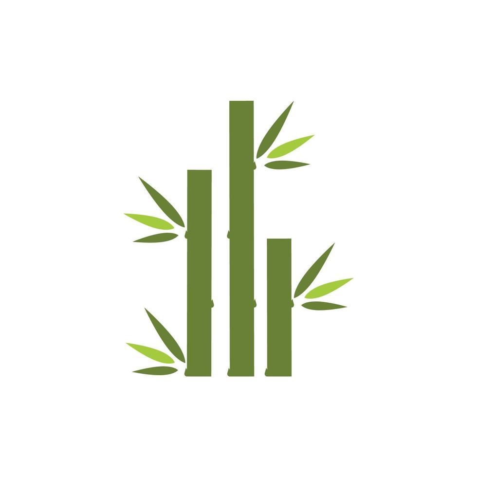 icono de vector de plantilla de logotipo de bambú