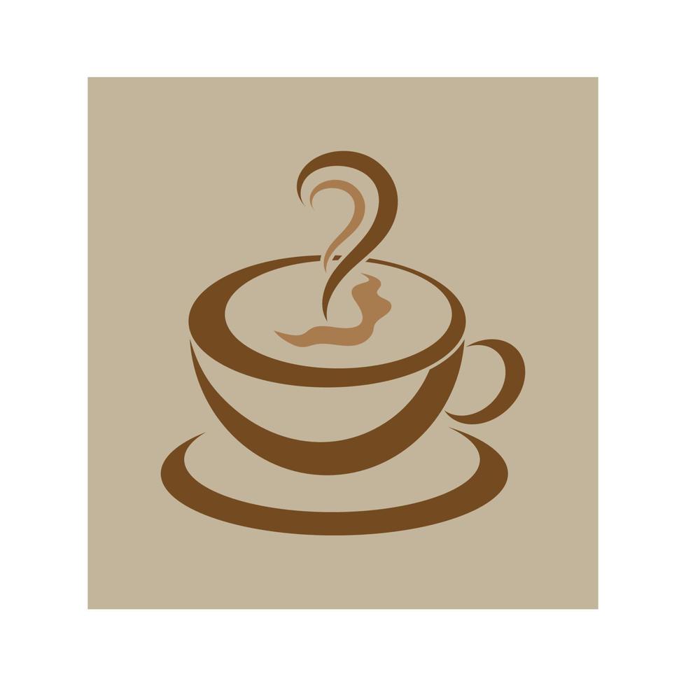 Coffee cup Logo Template vector