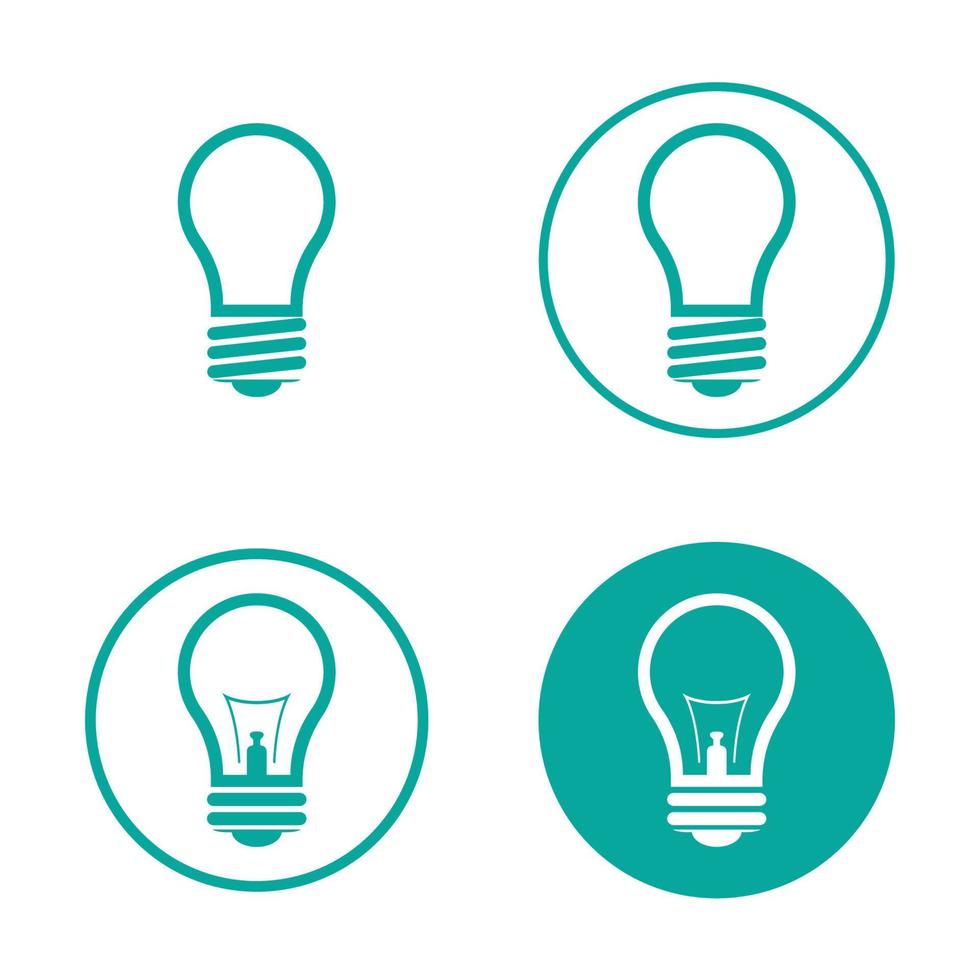 vector de icono de diseño de logotipo de lámpara